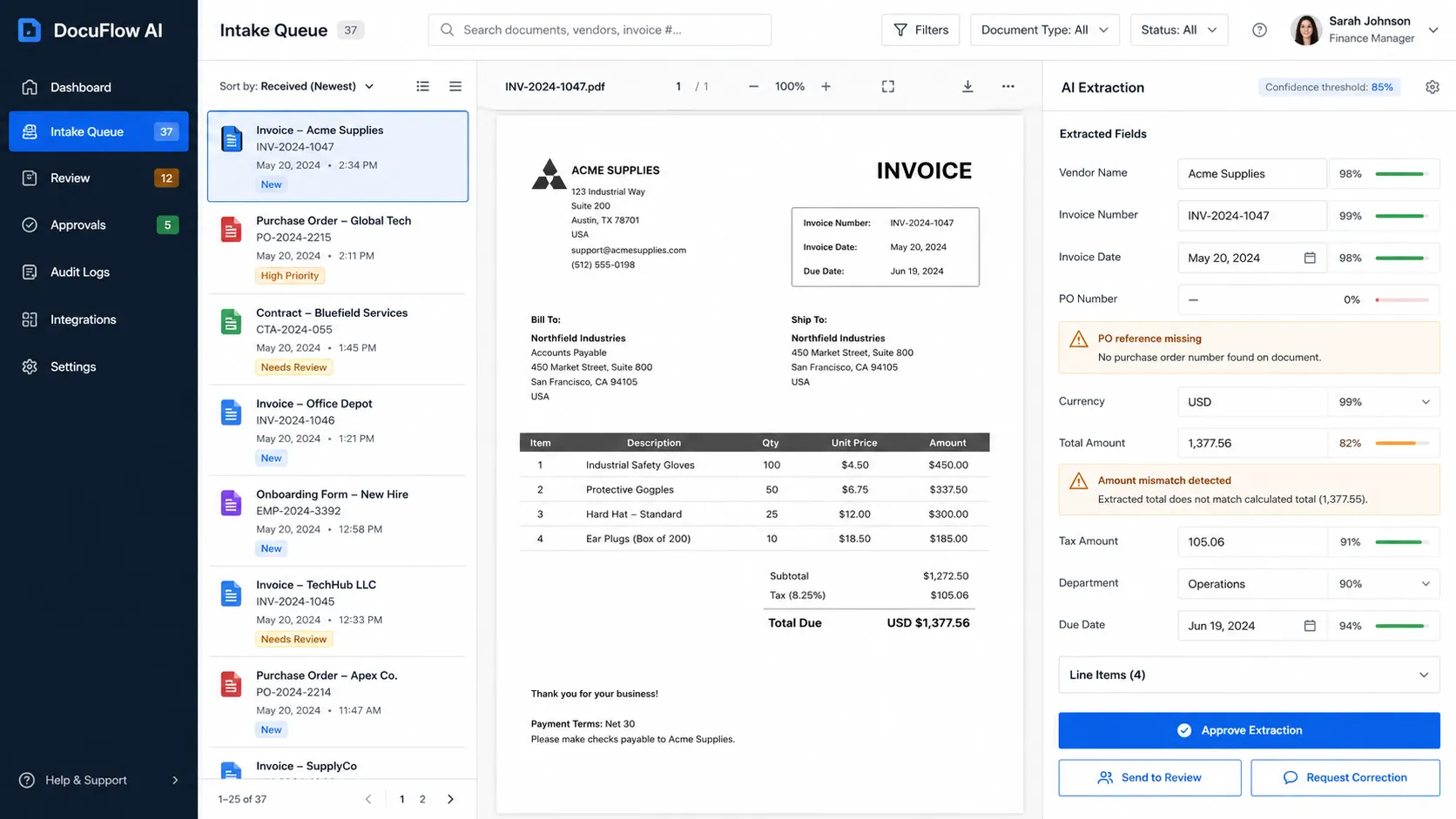 DocuFlow AI Screenshot 1