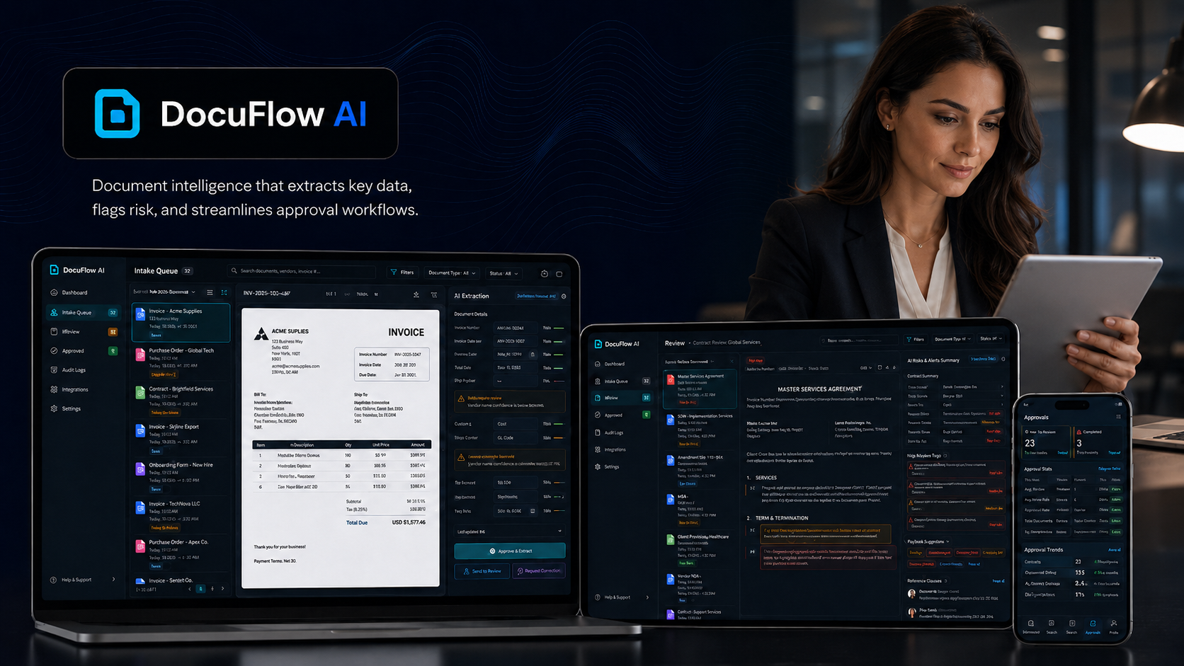 DocuFlow AI case study screenshot